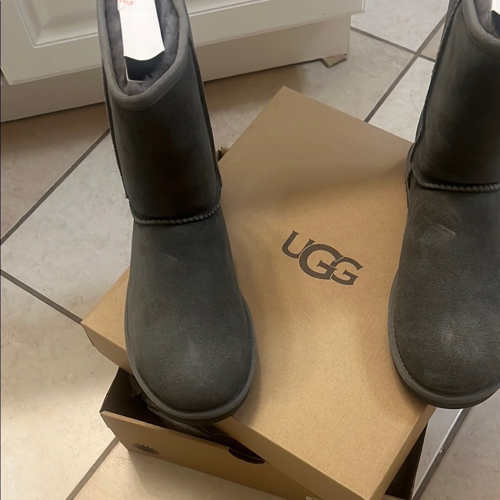 UGG Gray Suede Boots